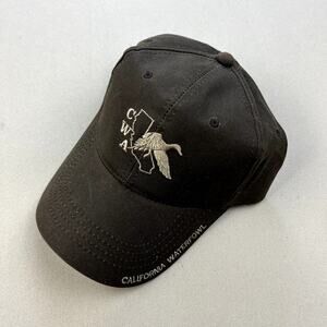 Duck Hunting Hat Cap Strapback Brown Wax Cotton California Waterfowl Association